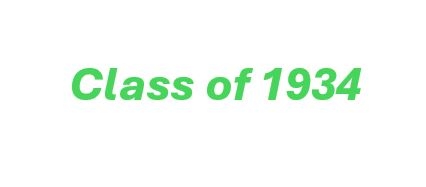 Class of 1934